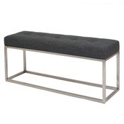 Emily Bench - Charcoal Fabric